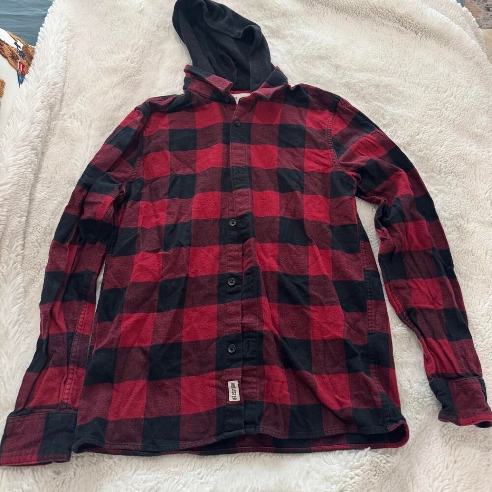 Hollister-co Men's Flannel Hoodie